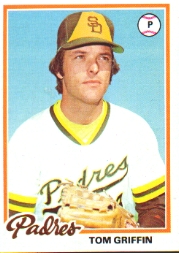 1978 Topps Baseball Cards      318     Tom Griffin